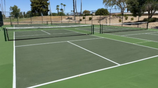 synthetic Pickleball court flooring
